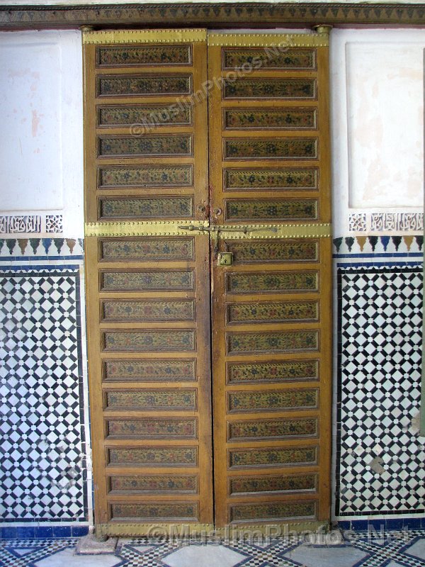 A door in the Bahia Palace